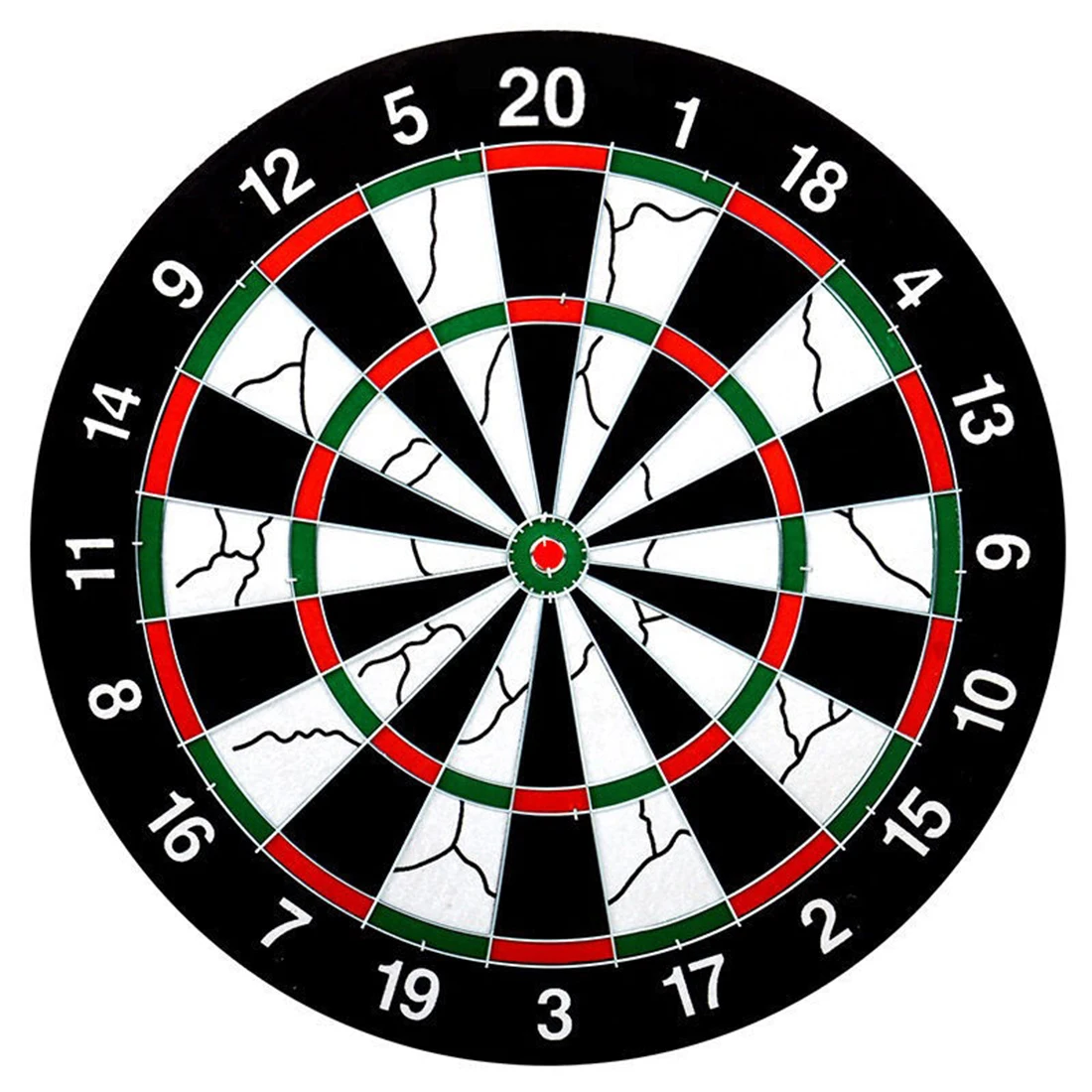 Double-Sided Dart Board Set Paper Flocking 12inch 15inch 17inch Classic Style Dartboard with 6pcs Darts for Indoor party game