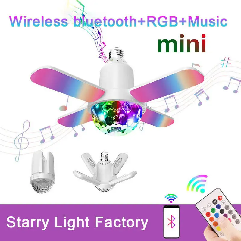 Smart Home Lights Decoration Multi-function Fan 3 In 1 Galaxy Light Projector BT Music Ceiling Light With Speakers