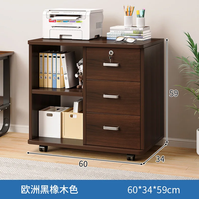 Nightstand 3-Drawers Modern Bedside Table With Keys Simple Storage Cabinet French Style Wooden Bedroom Furniture Panel