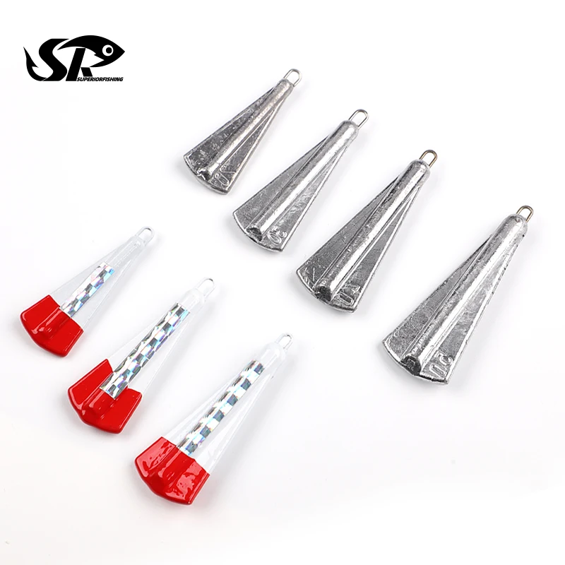 SUPERIORFISHING Lead Sinker Fishing Weight Fan-shaped Durable Fishing Weight JY1032