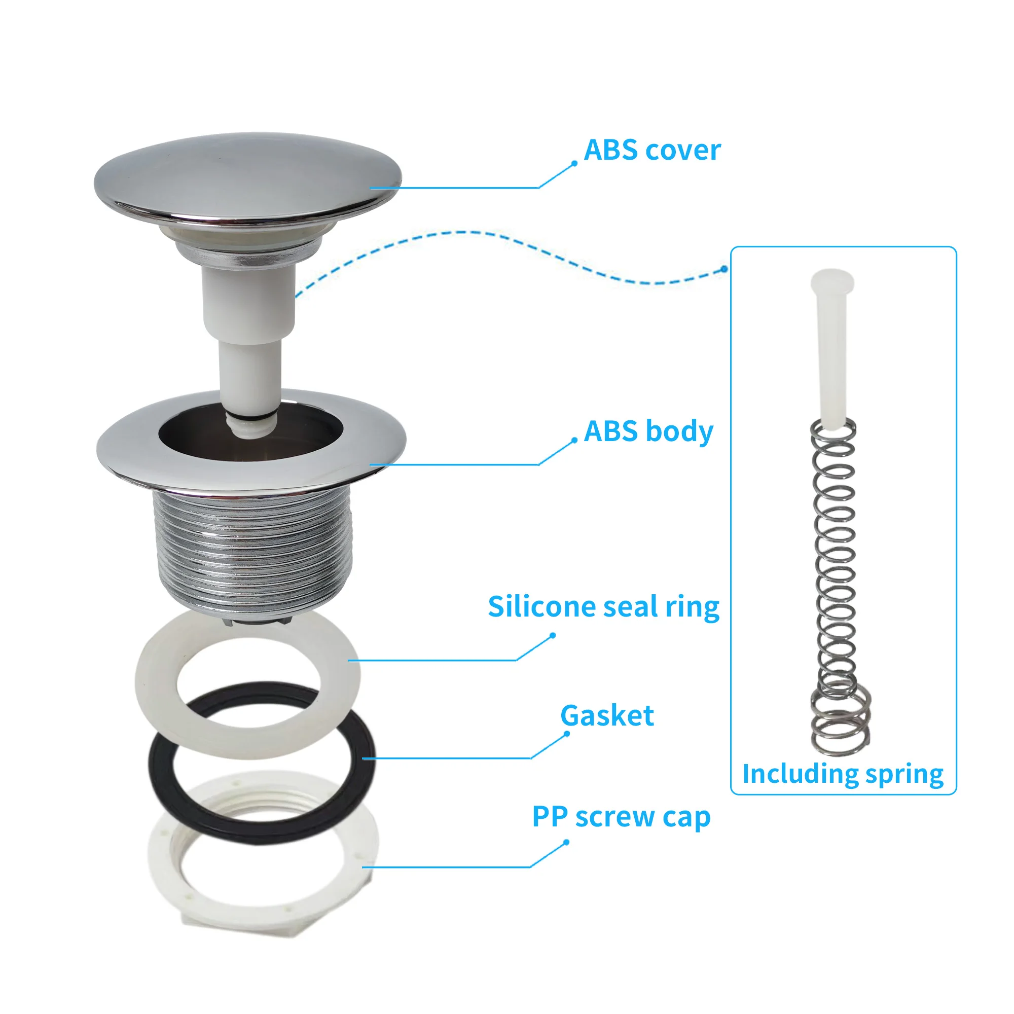 Bathroom Sink Drain Cover Bathtub Drain Strainers Pop Up Floor Drain