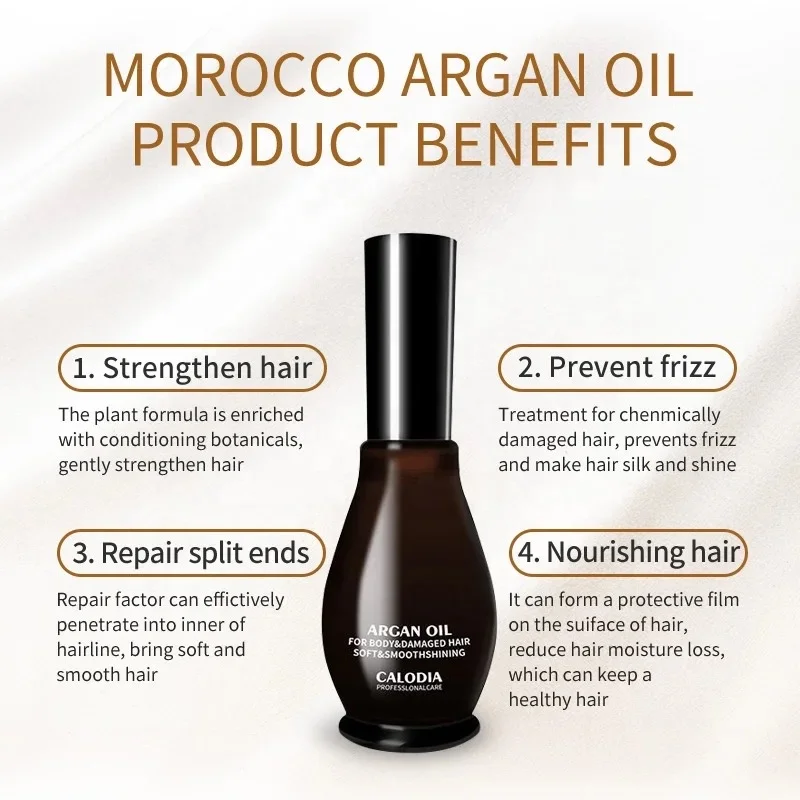 CALODIA Organic OEM Professional Care Body For Damaged Hair Soft and Smooth Shining Morocco Argan oil