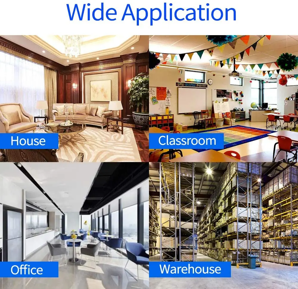 Wireless Doorbell Easy Installation Adjustable Volume 36 Chimes Colorful LED 150m Range Door Bell