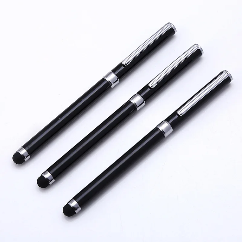 Advertising Gift 2 in 1 Stylus Screen touch metal Ballpoint Pen With Custom Logo