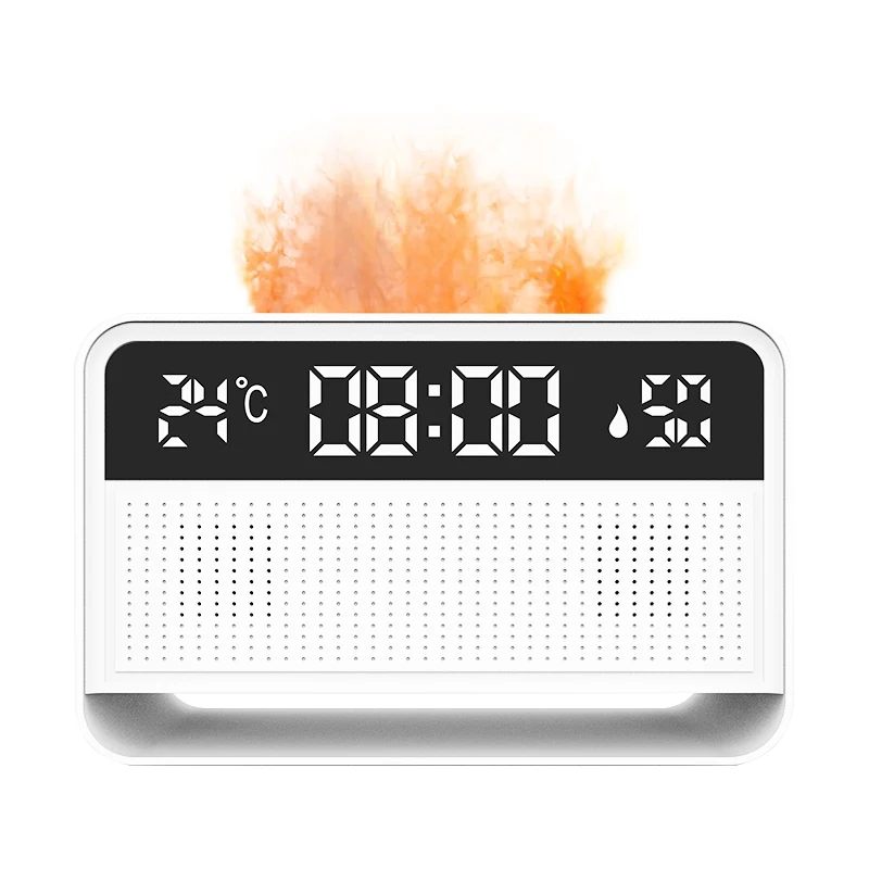 Распылитель эфирных масел с эффектом пламени, Анионный ультразвуковой увлажнитель воздуха, ароматический распылитель, ароматерапия с белым шумом, звуковой аппарат для сна