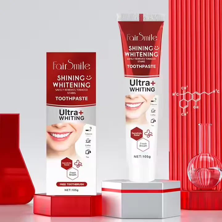 OEM Best Shining Whitening Safely Removes Tobacco Stains Toothpaste Ultra+ Whiting Sensitivity Relief Rresh Breath Oral Care