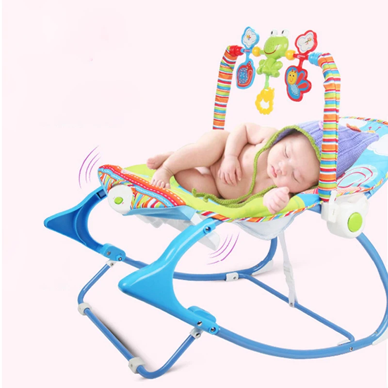 Electric Musical Baby Rocker Chair with Toy Funny Infant Vibration Swing Baby Bouncer Rocking Chair With Music