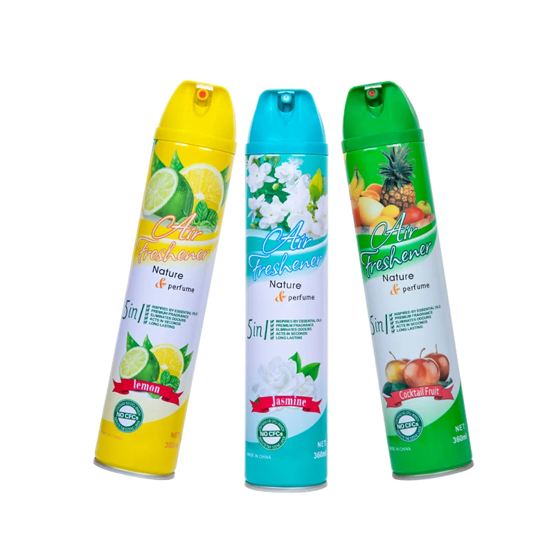 Long Lasting Smell Room Deodorizer Aerosol Spray Air Fragrance Air Freshener Car With Logo
