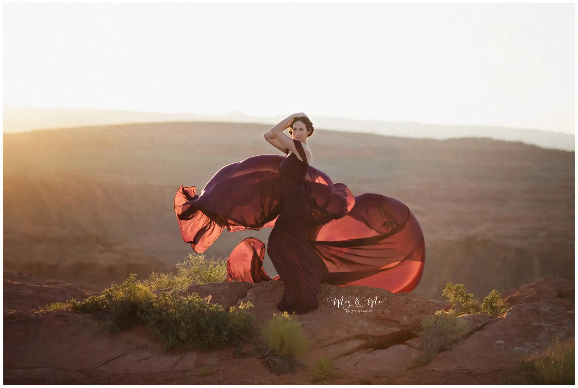 2021 Wholesale cotton and chiffon fishtail photo shoot Maxi dress maternity photoshoot dress for pregnant  women