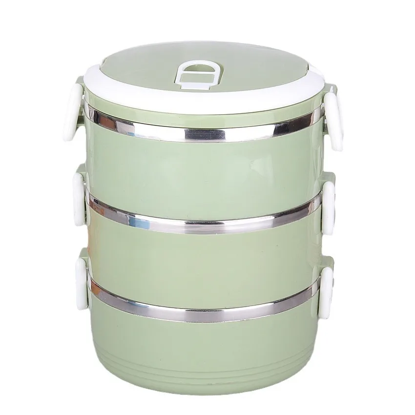 304 Stainless Steel Food Compartment Insulation Lunch Box Adult Creative Lunch Box Student Instant Noodle Bowl Fresh-Keeping Box