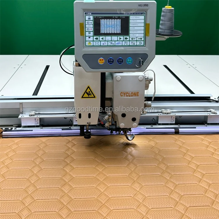 1300X900mm  Perforation Punching Automatic CNC Sewing Machine Programmable Template Pattern car upholstery Sewing Machine