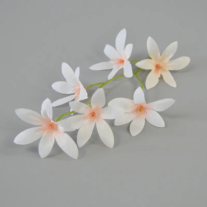 5CM Artificial Silk Orchid Cattleya Flower Head For Diy Wedding Home Garland Headwear Wearth Decorative Accessory Props