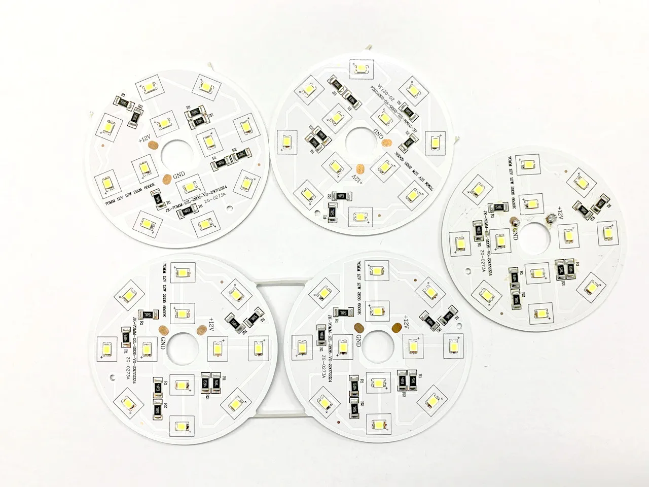 Aluminum Round PCB Light Board 12V 12W 2835 SMD Chip 7000K White Emitting Color RGB LED Module Lighting