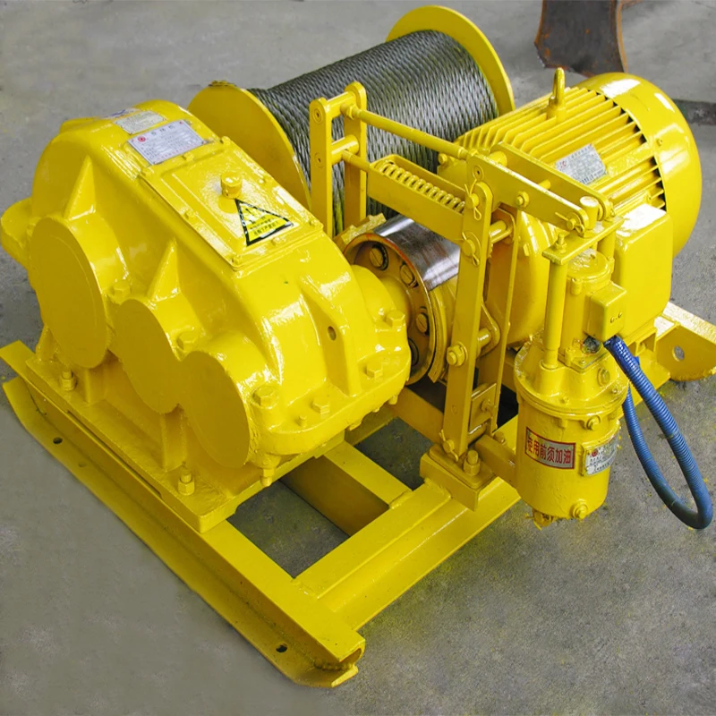 easy operation industrial 20 ton high speed wire rope pulling winch