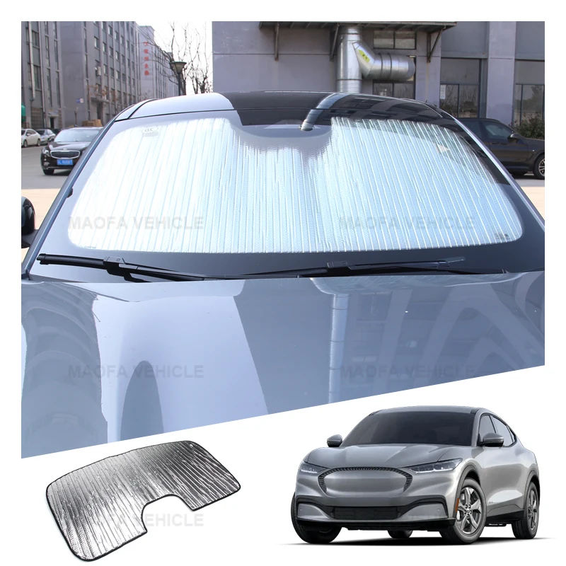 Car exterior accessories Heat Shield Windshield Foldable Sunshade Protector Front window car sunshade for Ford Mach-e 2022 2023