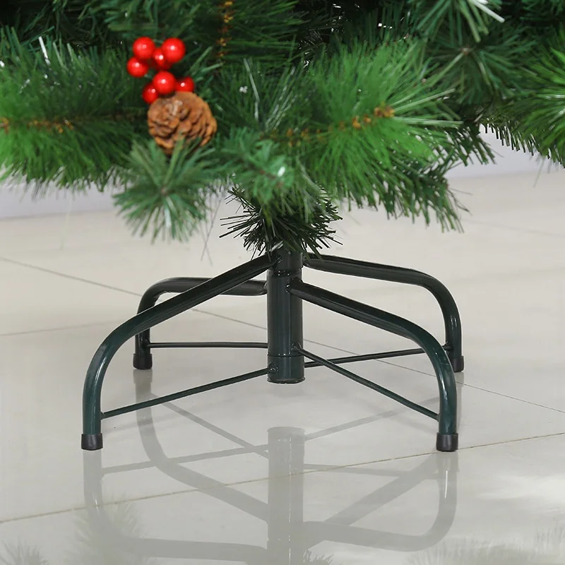 Wholesale artificial 100% recycled 180cm Pine needle and PVC mixed leaves beautiful decor christmas tree