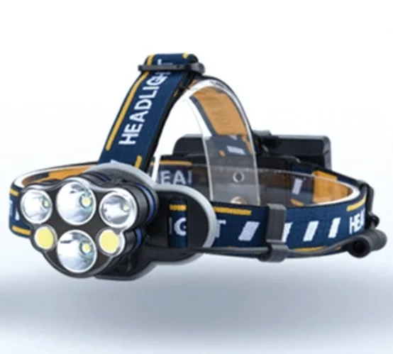 IPX4 6 LED 8 Modes 18650 USB Rechargeable Waterproof Headlamp Flashlight Head Lights for Camping Hiking Outdoors Car Repairing