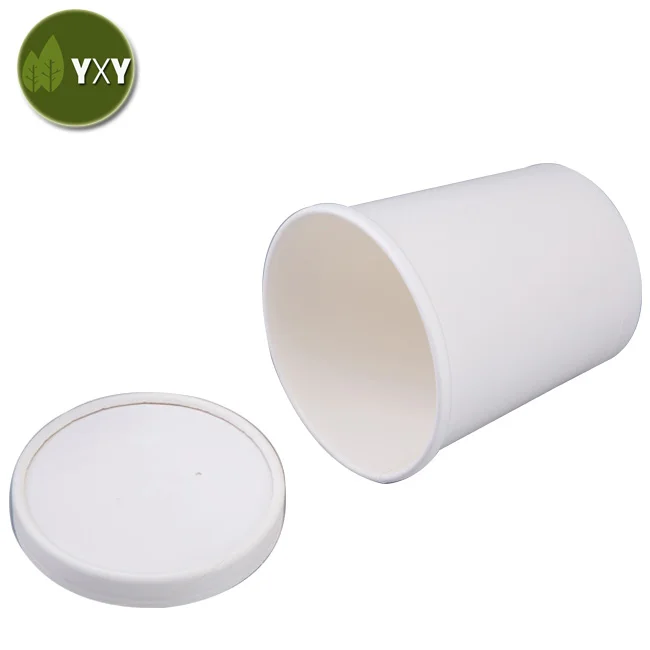 Get!!!  Take Away Disposable White Paper Soup Cup