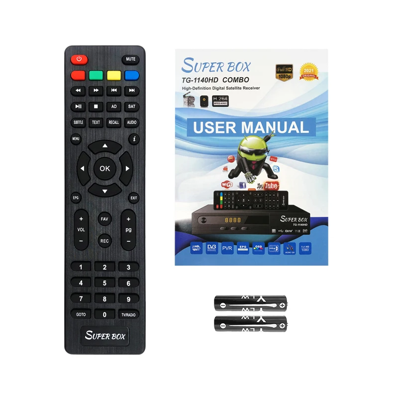  Супер-коробка TG-1140HD спутниковый ТВ приемник полный высокой четкости 1080P DVB-T2/C/S2 комбо Икс декодер tv