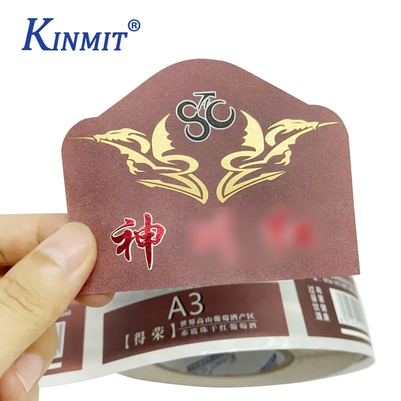 Free sample sending support custom OEM led label wine bottle LED Waterproof El wine label