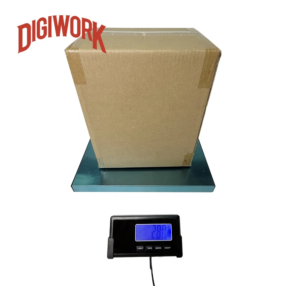 DIGIWORK 180kg/50g heavy weight parcel scale postal scale with stainless station and easy-to-read display screen