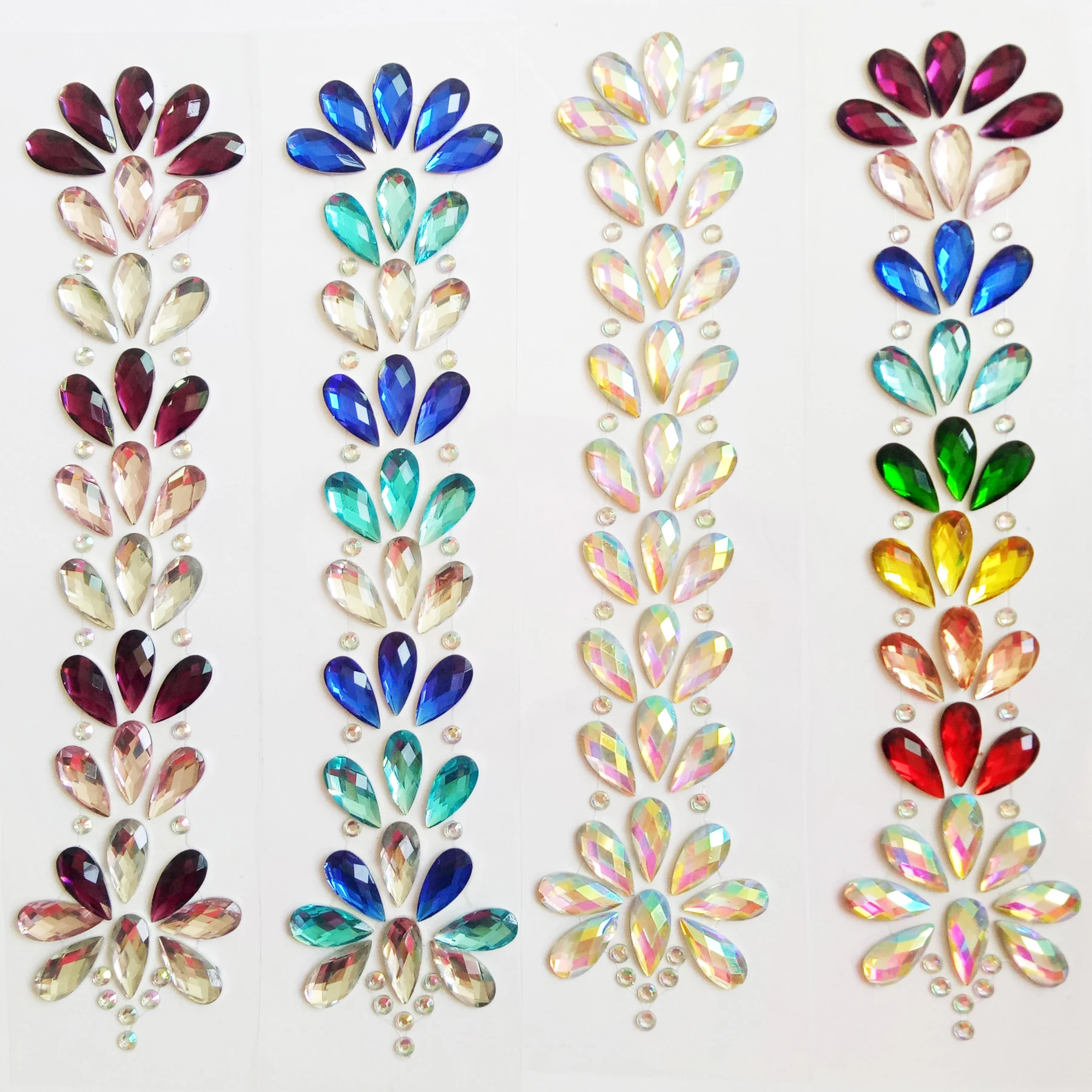 eyes body hair accessories face glitter jewels crystal rhinestones hair stickers for rave festival parties