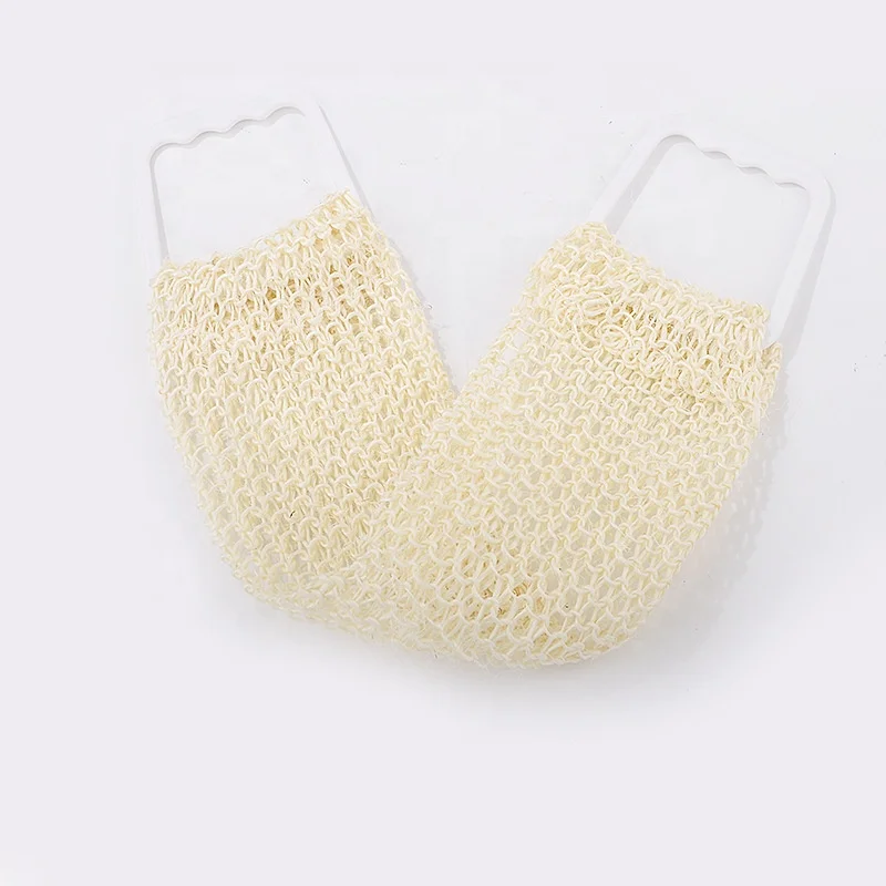 Natural Body Cleaning Brush Strip Belt Bath Dual Side Back Loofah Sponge Body Shower Back