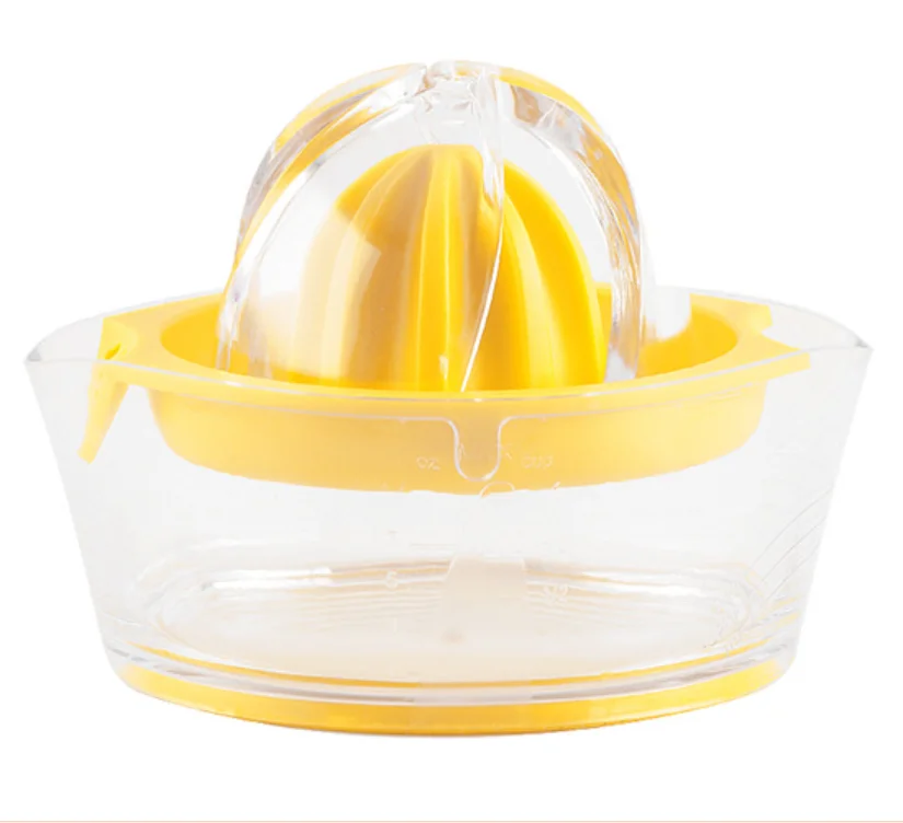 Factory Wholesale  Manual Hand Squeezer With Rotation Reamer Manual Squeeze With Storage Professional Lemon Juicer