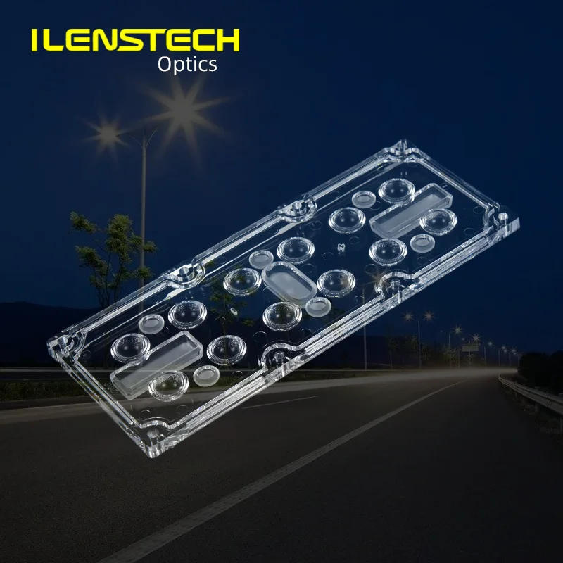 90 Degree Converging lens 12 in 1 Optics IP65 Waterproof Streetlight Lens with Silicone Gasket