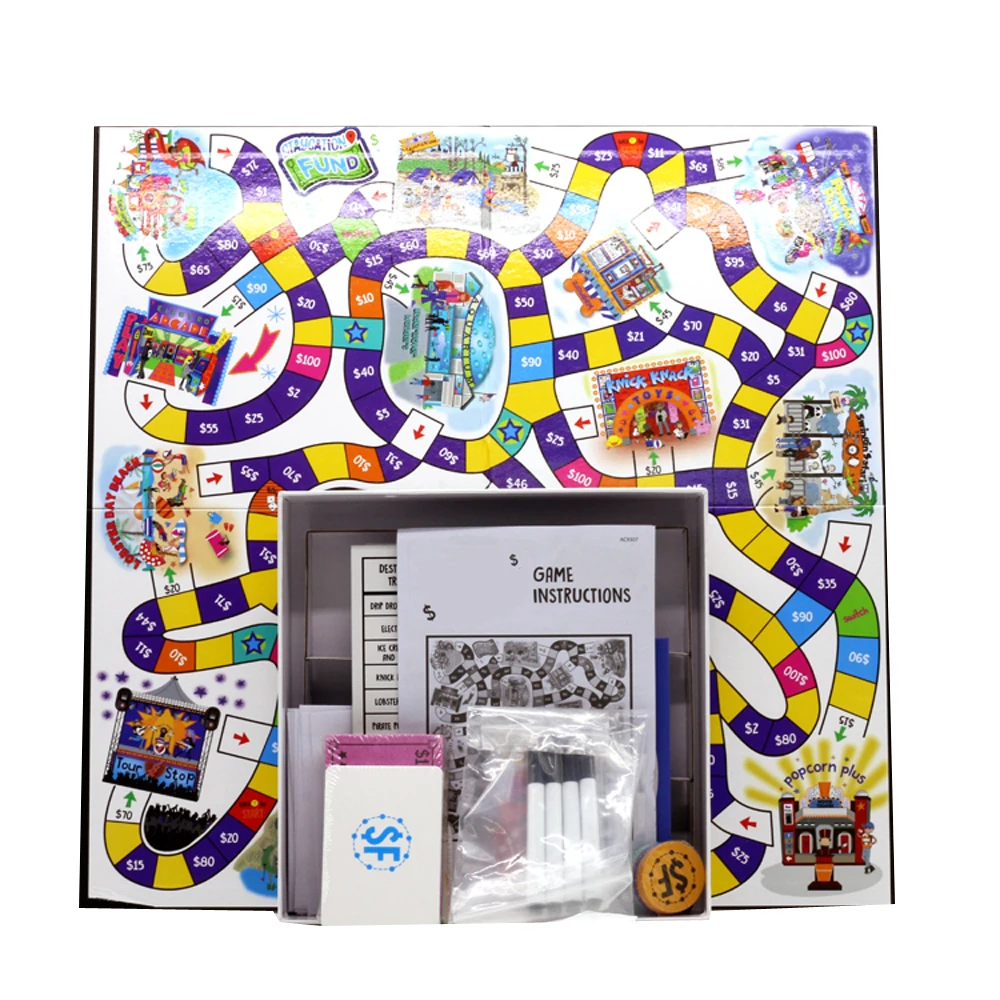 Top Quality Custom Made Paper Game Board Game Design Customized Printing Wholesale Board Game