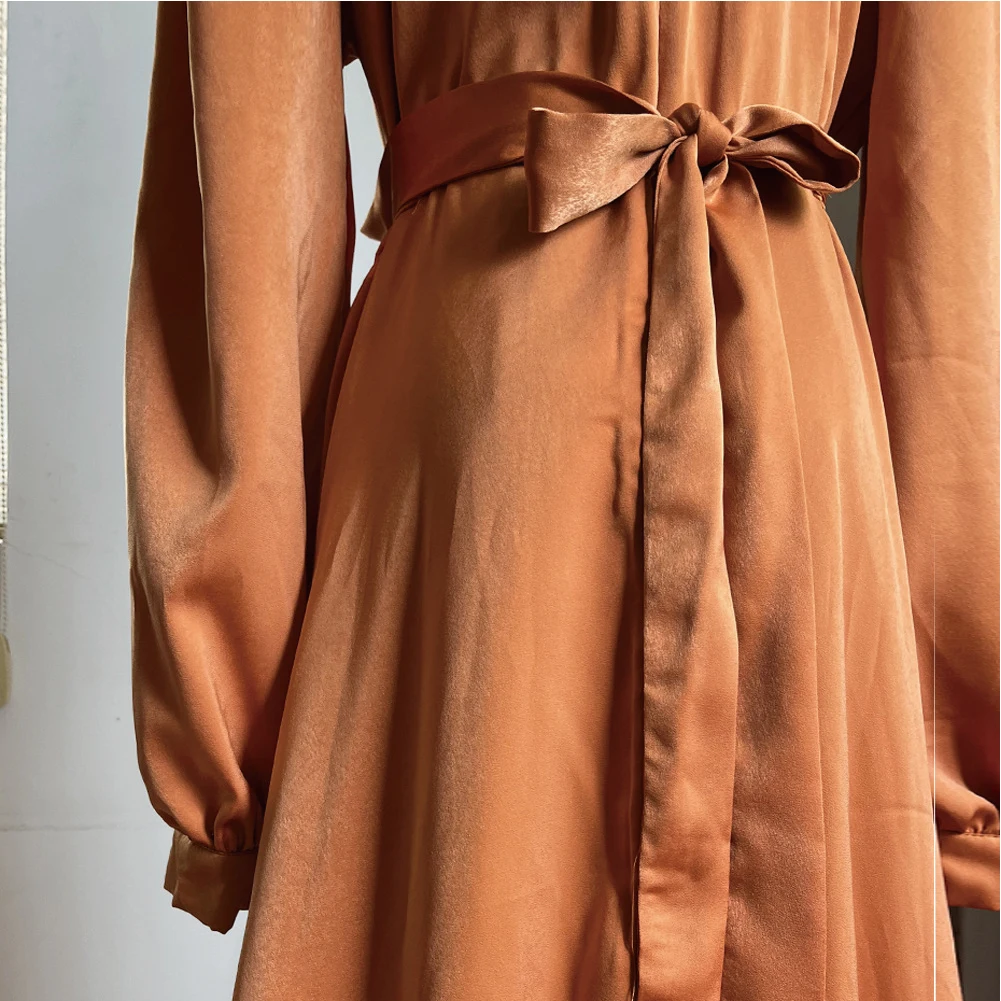 2024 African Modest Hot Production Luxury Arabian satin muslim party dress gown  New Style Long Party Wear Dresses For Women