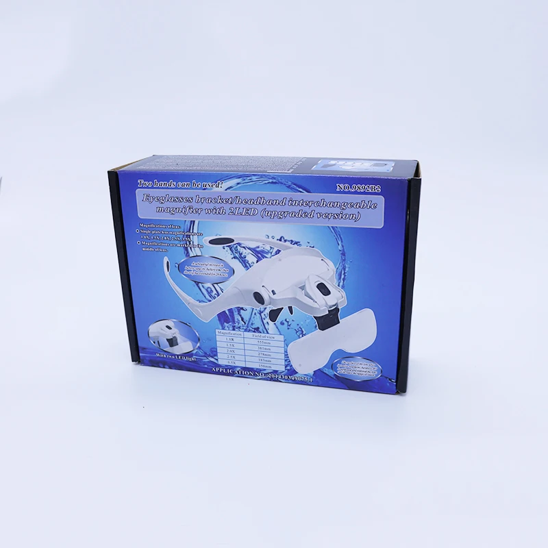 
Eyeglasses LED magnifier hands free magnifier with 5lens 