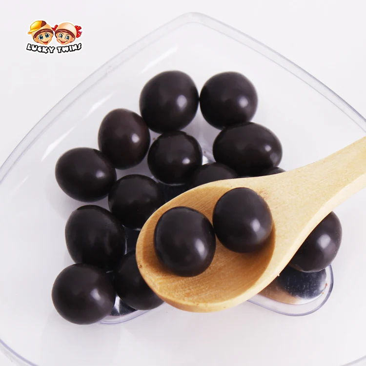 Hot sale candy price brown balls chocolate filled biscuits mylikes wholesales in bulk