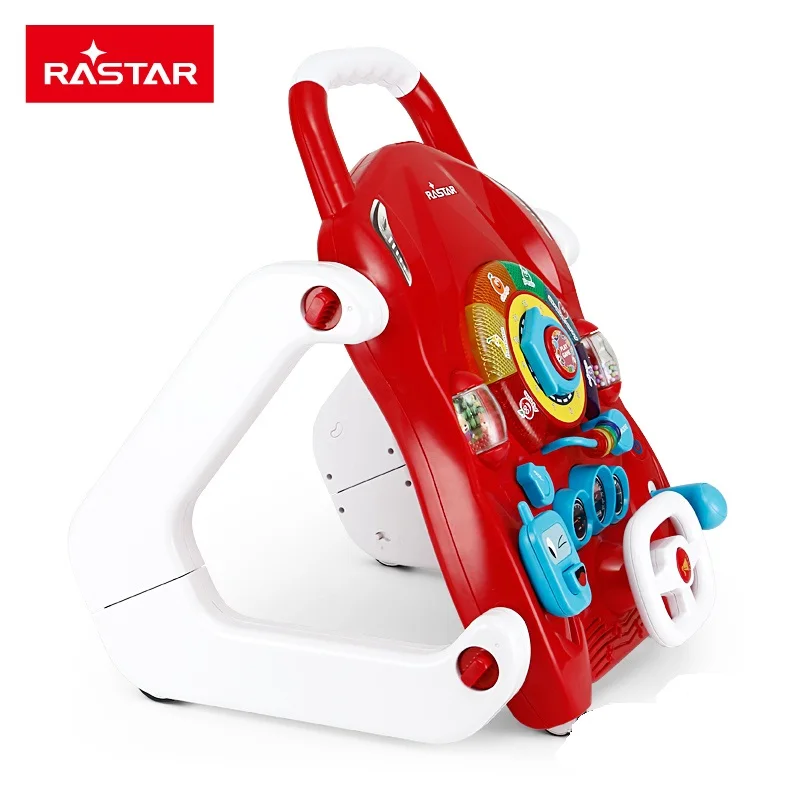 Rastar Multifunction 3 In 1 Baby Music Walker Educational Learning Toys Trolley Ride On Car Push Adjustable Speed Baby Walker