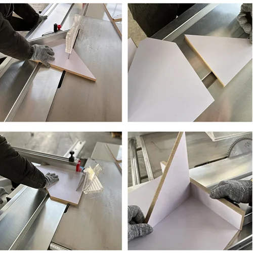 Hot Sales 45 90 Degree CNC Melamine Board Automatic Cabinets Making Machine Woodworking Precision Sliding Table Panel Saw