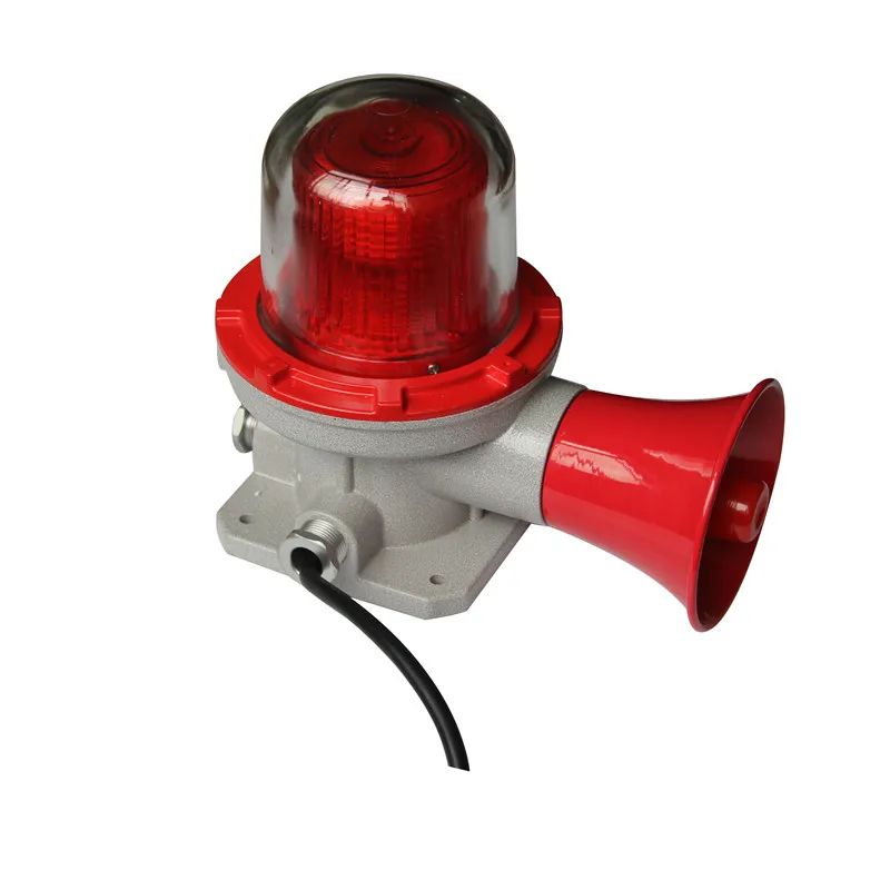 ATEX anti-explosive speaker 110 vac led lamps explosion proof audible and visual alarm siren lighting