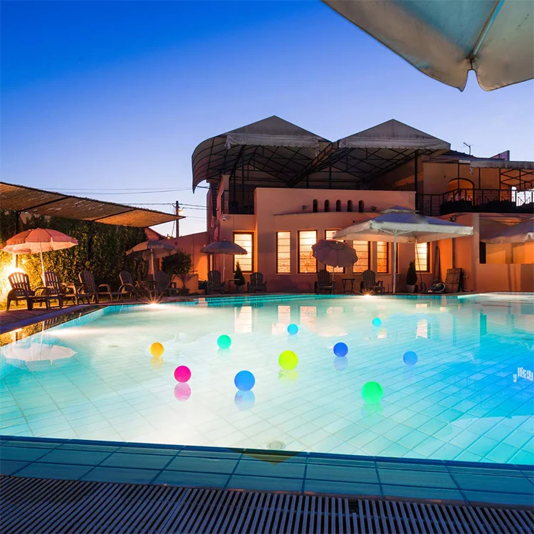 Summer Led Beach Ball Waterproof Outdoor Christmas Led Lighting LED Floating Pool Light Ball