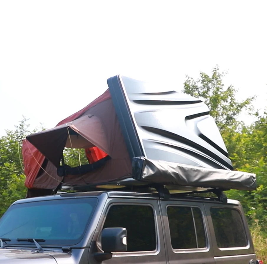 Wholesale Hot Sell 4X4 Hard Side Opening Rooftop Tent Canvas Suv Camper Off Road 3 4 Person Roof Top Tent