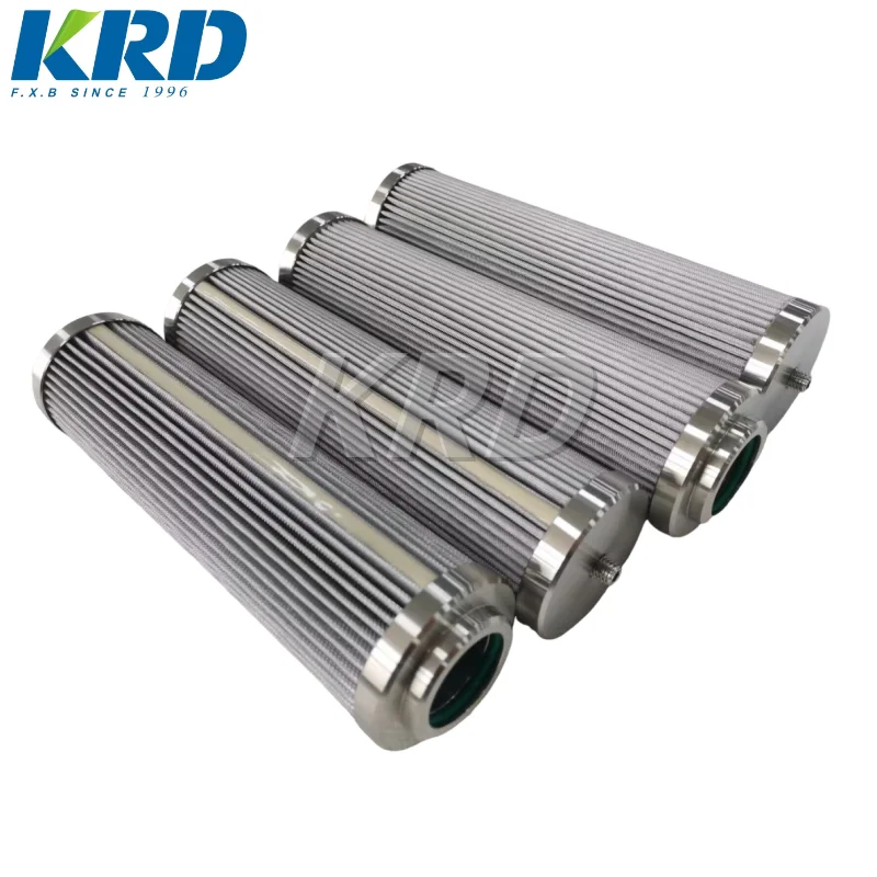 KRD 2024 Hot Sale Compatibility Of Filter Materials Cartridge Industrial Oil Filters Mesh Hydraulic Oil Stainless Steel Filter