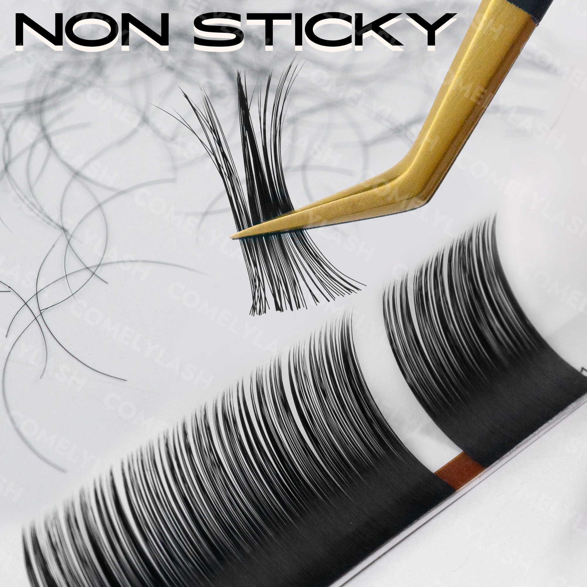 Comelylash Matte Black Cashmere Lash Extensions Volume Trays Individual Eyelash Extension Other Eyelashes