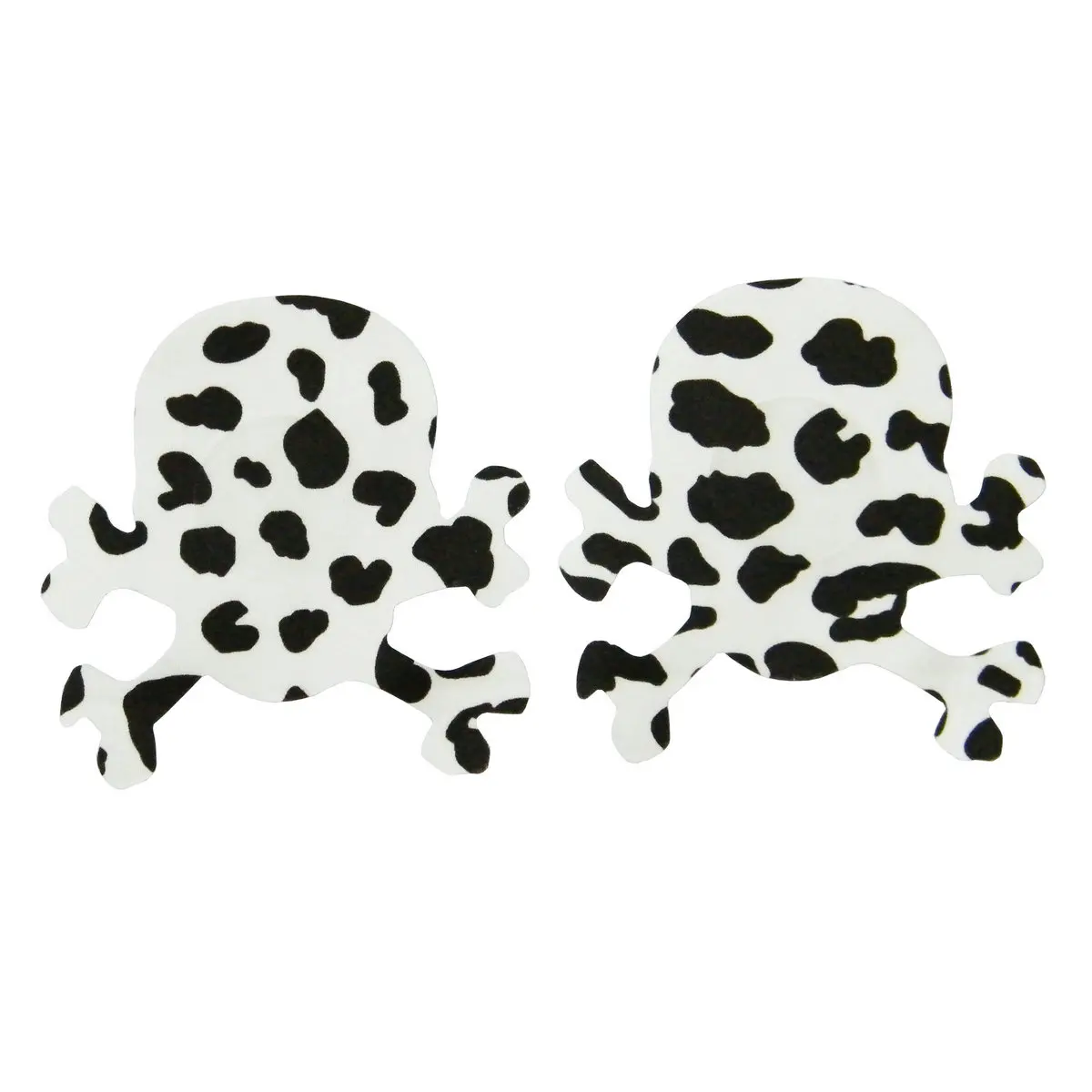 Fashionable Nipple Covers Satin Fabric Eco-Friendly Adhesive Breast Pasties Cow Pattern Breast Nipple Sticker Custom For Dating