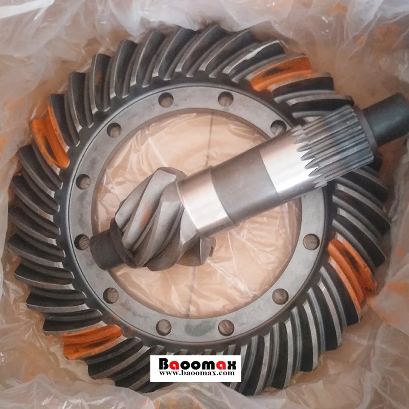 Rear Spirial Bevel Gear Pinion Ring gear 21909003501 for SDLG  LG956L wheel loader parts