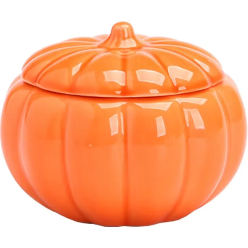 wholesale luxury halloween Ceramic DIY pumpkin candle jars candle jars