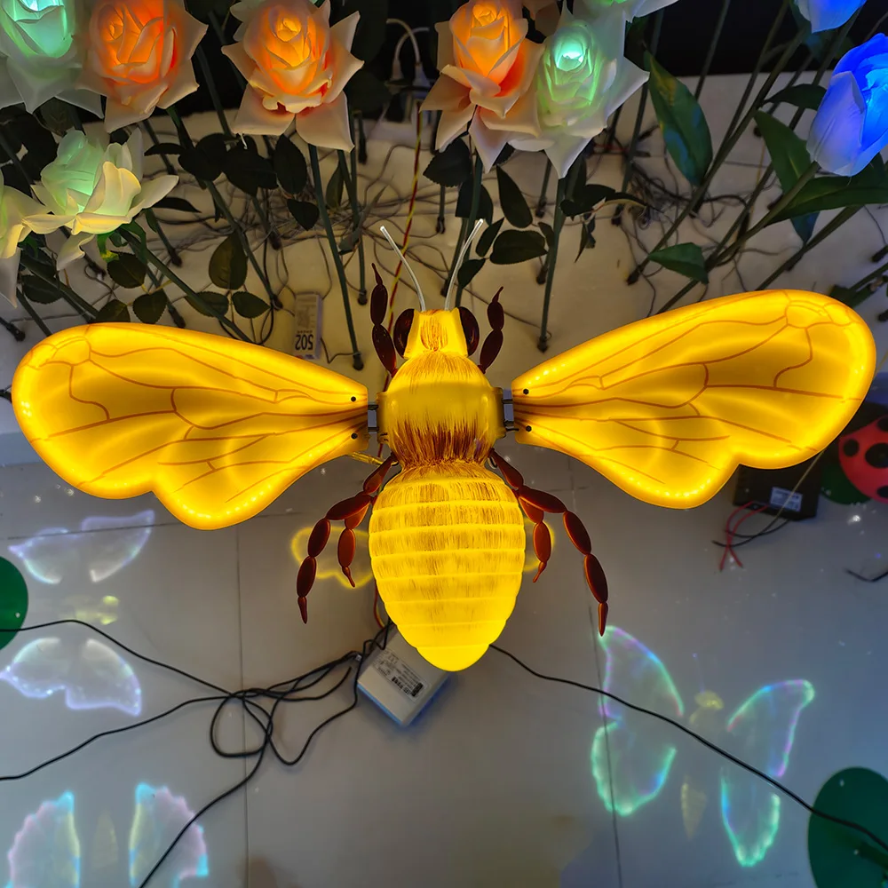 Christmas New Color Dynamic Outdoor LED Flapping Butterfly Face