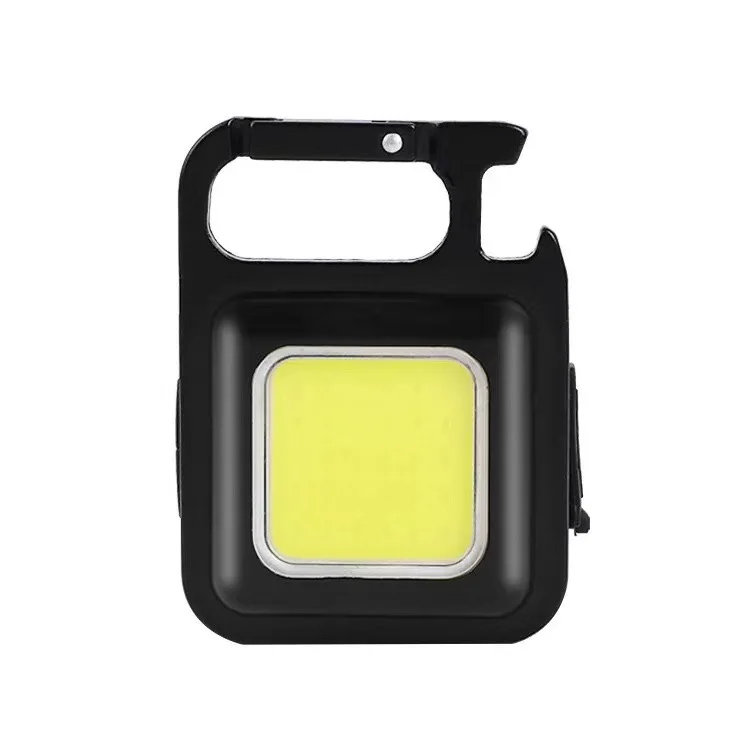 Outdoor Backpack Emergency Key Chain Light Mini COB LED Key Holder Rechargeable Working Torch Magnetic Pocket Flashlight Pendant