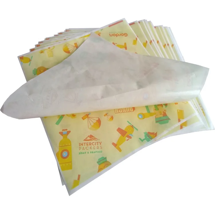 
Design Logo Cheap Price Deli Wrapping Paper Custom Printing Greaseproof Paper For Hamburger 