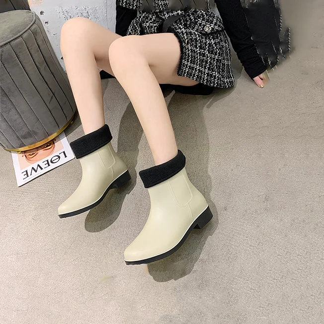 Myway Hot Sale Natural Rubber Boots Women Wellies Waterproof Rubber Shoes For Women Rain Boots
