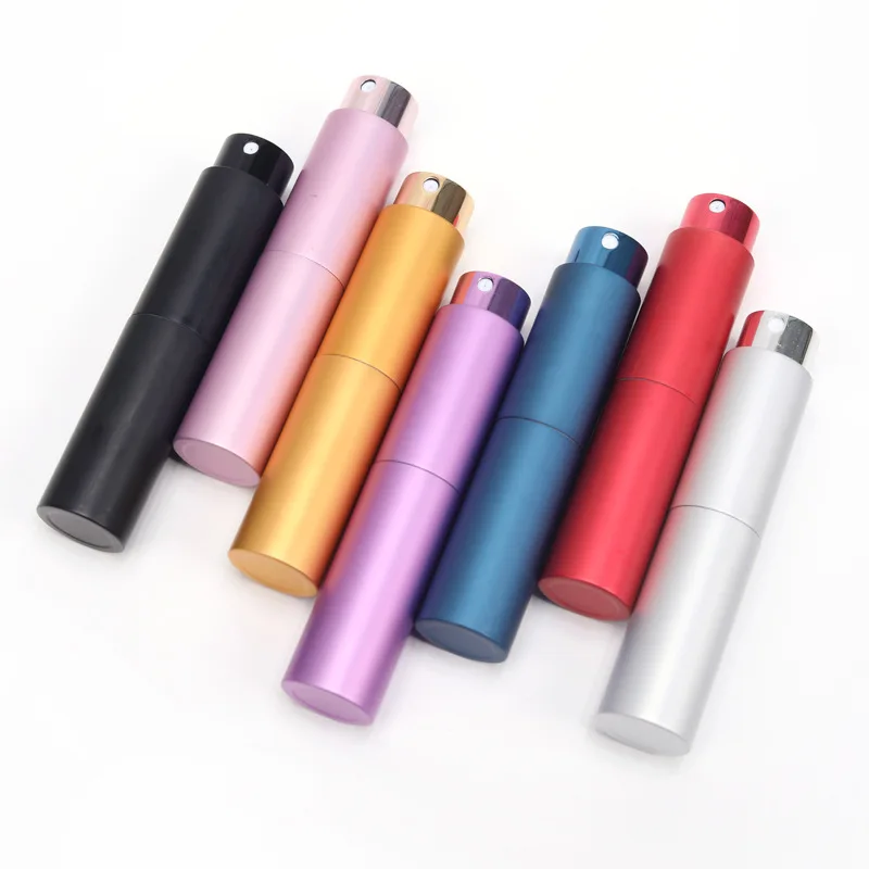 10ML  Empty Travel Size  aluminum Perfume Atomizer Rotate Spray Bottle for Parfum