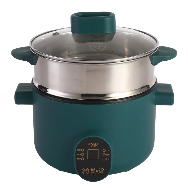 
JWS-3003A Mini Smart Electric Skillet Fashional Multi Electric Cooking Hot Pot Non-Stick Inner Pot With Steamer 