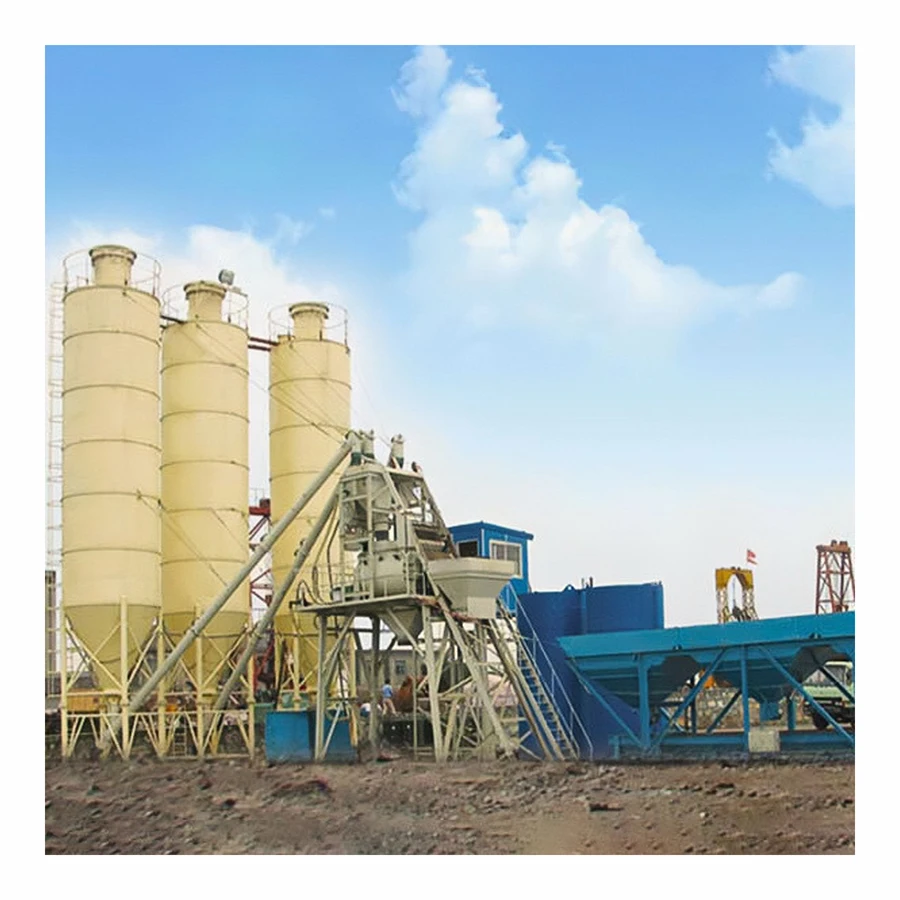 Hot selling  plant machinery bucket  type  plant 25-270m³/h stationary concrete batching plan factory direct salesconcrete